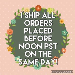 Purchase goes in the mail the same day you buy!
